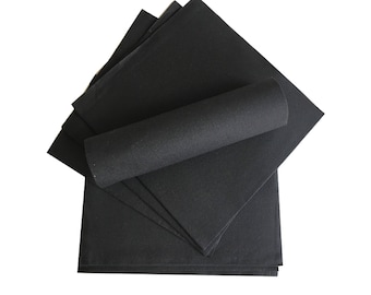 Luxury Black Airlaid Paper Napkins, Extra Large 48cm, Pack of 20