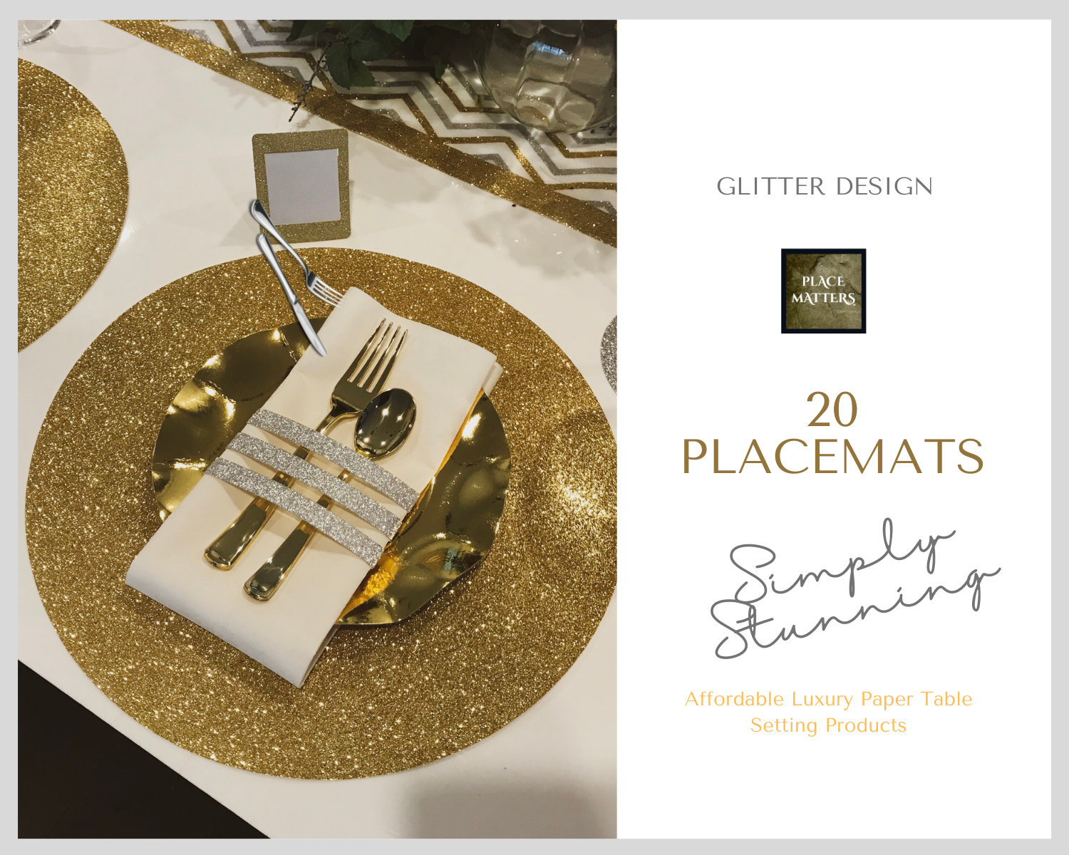 Glitter Placemats pack of 20 Made From Premium Card Stock Etsy Australia