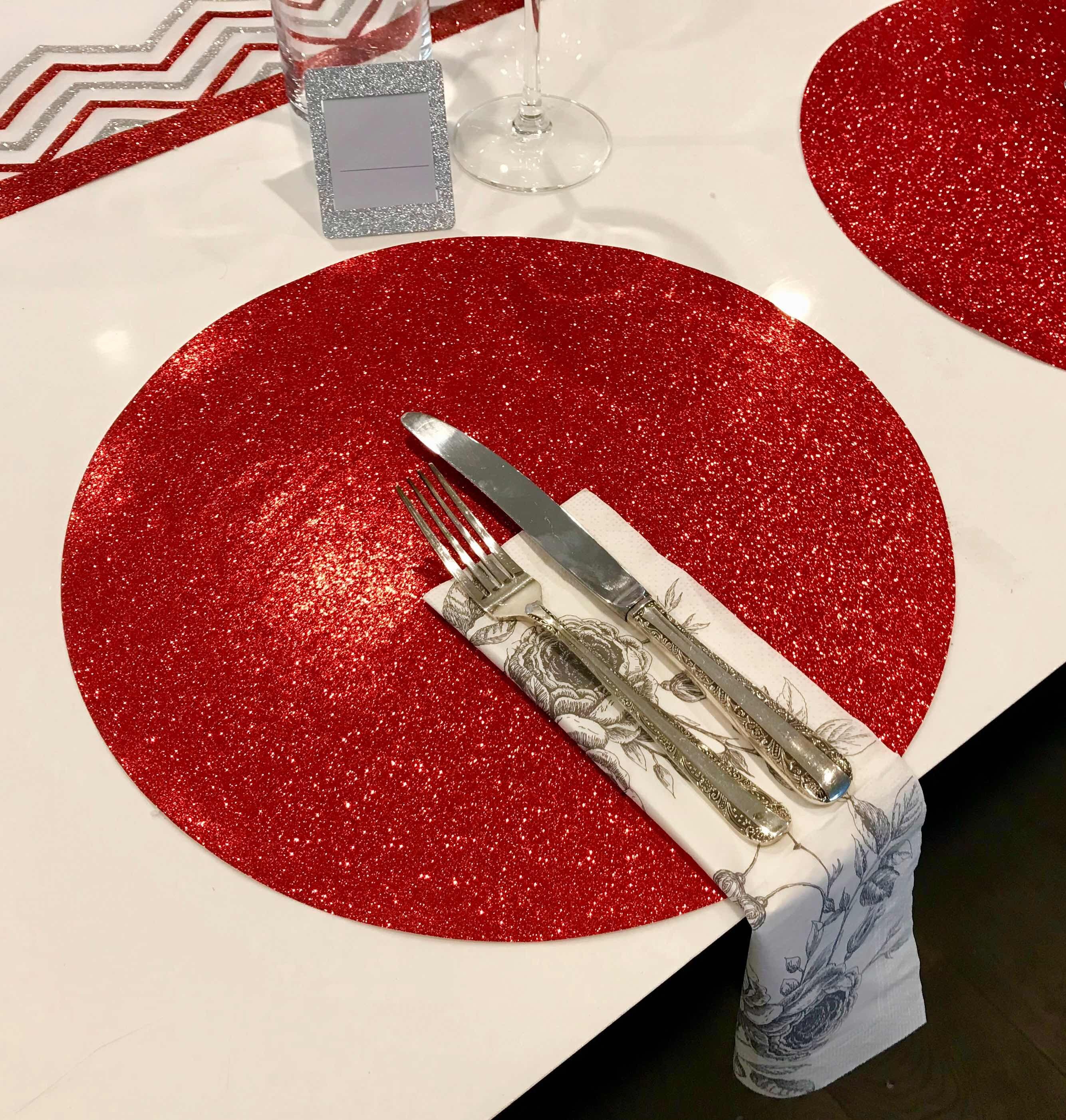 Wedding Charger Plates Wedding Placematsround Red Christmas Etsy