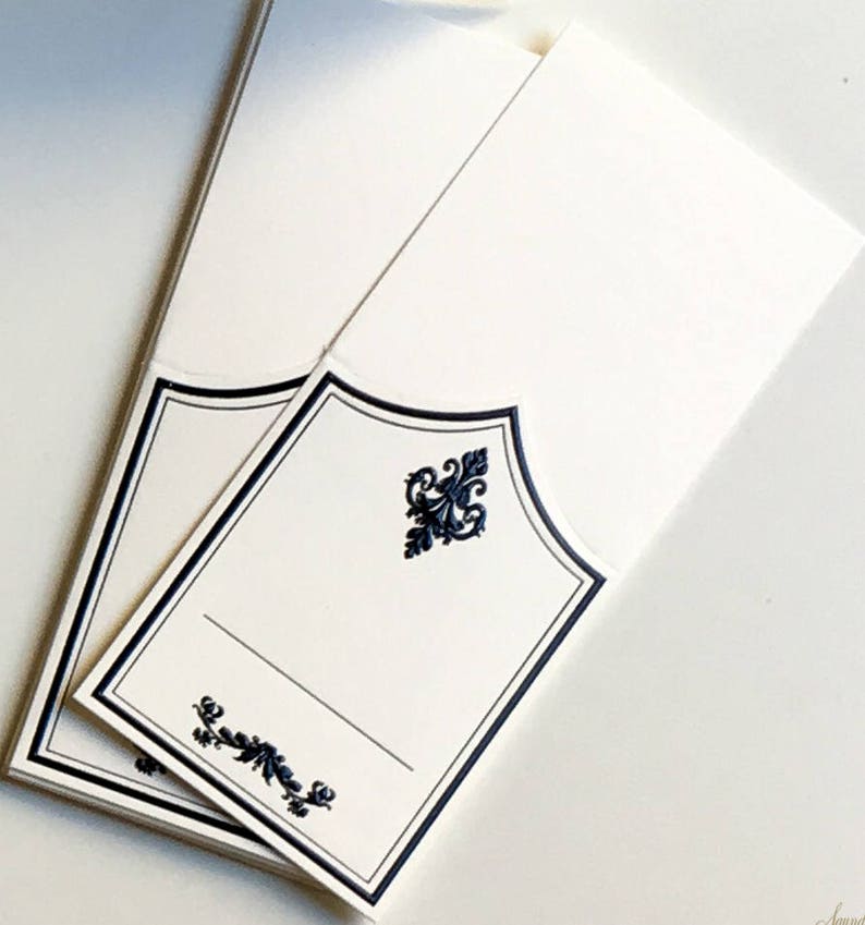 Black Place Cards Elegance Design PACKS OF 20 - Etsy