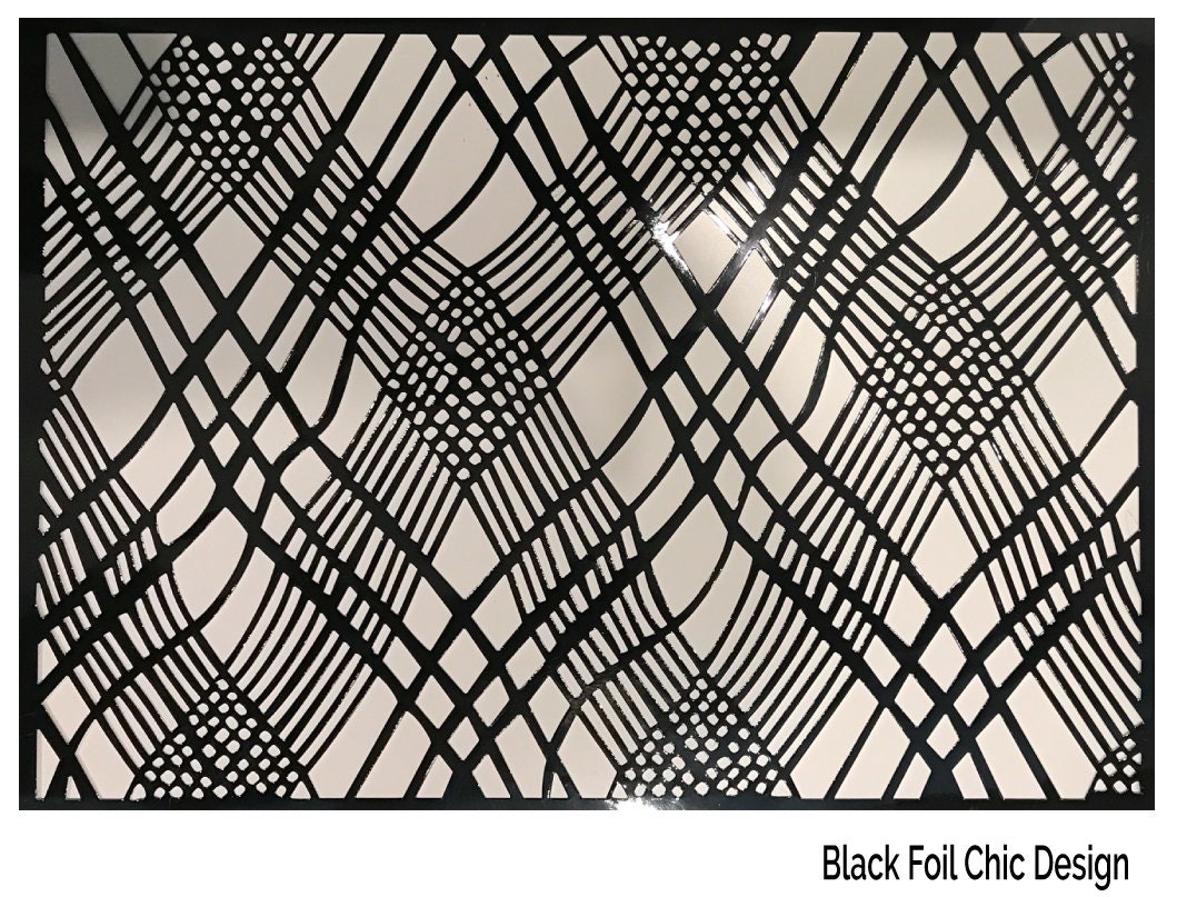 Black PlacematsSold in packs of 20 Foil Placemats Elegant Etsy