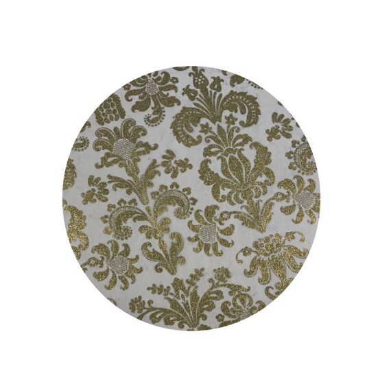 Gold Placemats Wedding Placemats Elegance Design Round Gold Etsy