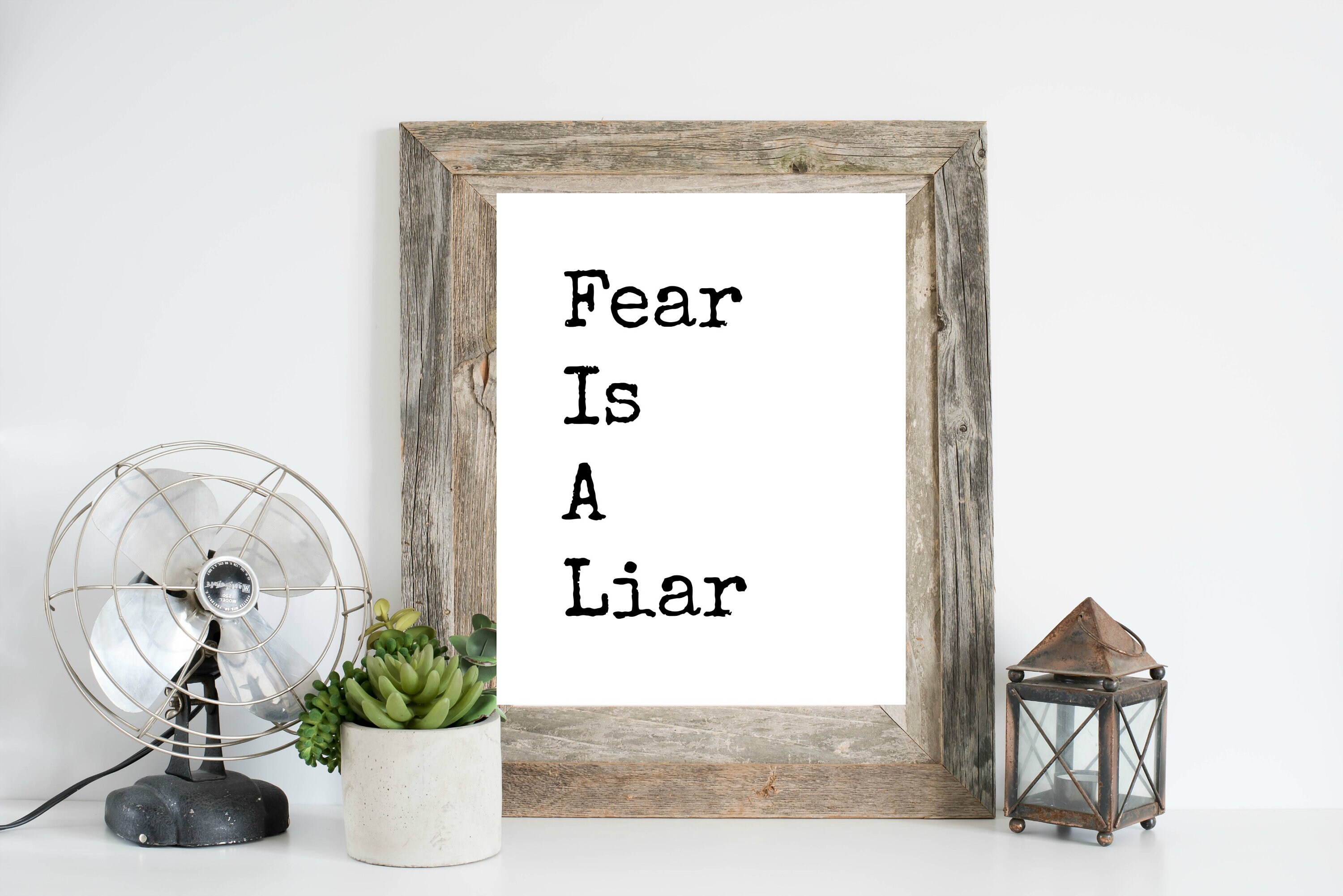 Fear is a Liar Fear is a Liar Print Fear is a Liar Sign | Etsy