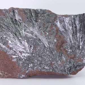 Shiny Metallic PYROLUSITE on Matrix 4.2&quot; Imini Mine Atlas Mtns Morocco COA 5573