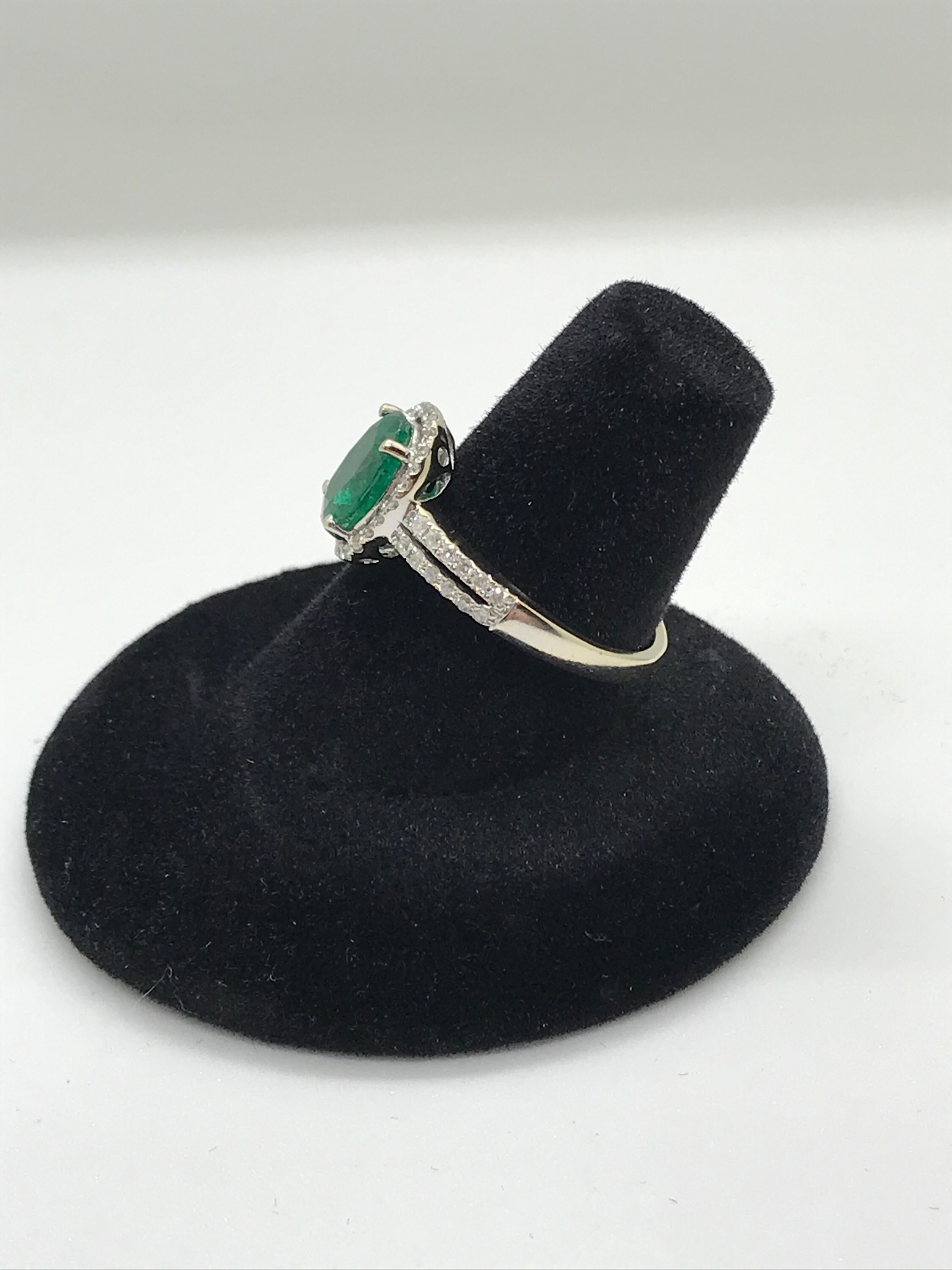 Stunning Natural Emerald and Diamond Ring - Etsy