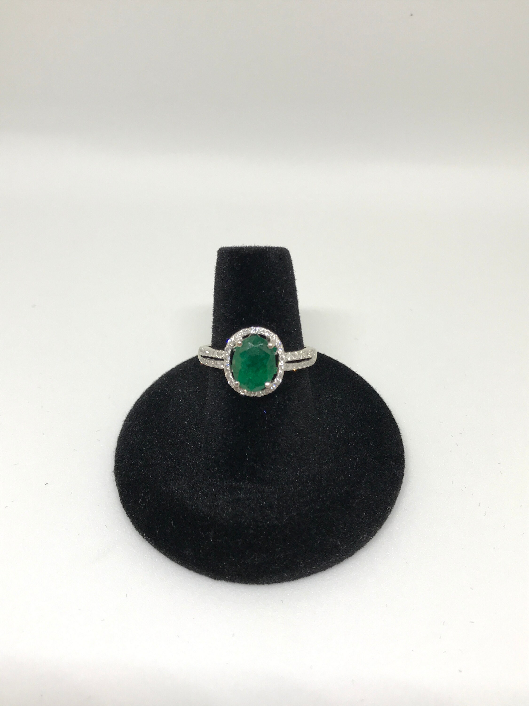 Stunning Natural Emerald and Diamond Ring - Etsy