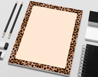 Printable Writing Paper Decorative Writing Paper Cheetah Stationery Paper Cheetah Letter Stationary Digital download PDF Printable Paper