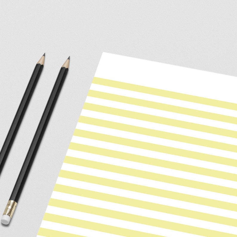 yellow lined writing paper printable decorative note paper