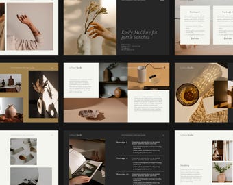 Pricing Guide Template for Keynote | Business Price List | Editable Service Menu Digital Download