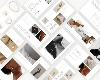 CANVA | Camellia Presentation | Lookbook Template