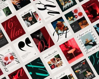 Chic Instagram Templates: Social Media Post and Story Kit (Digital Download)