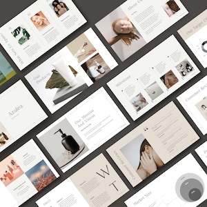 May include: A business presentation for a beauty brand called Azalea. The presentation includes information about the company's mission, products, target market, and financial projections. The presentation features images of the company's products, as well as customer testimonials.