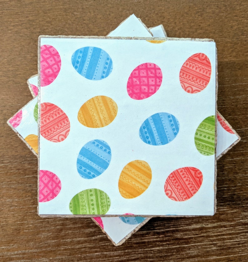 Easter Egg Coasters Set of 4