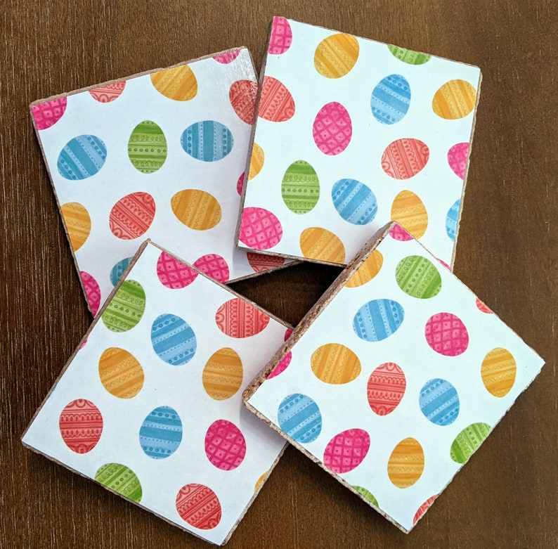 Easter Egg Coasters Set of 4