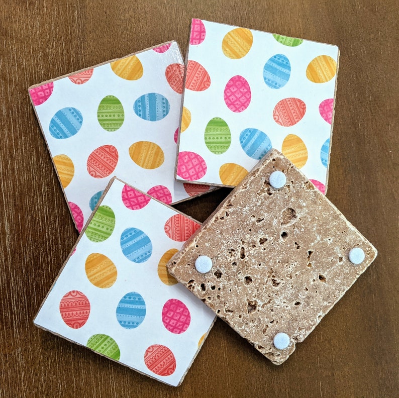 Easter Egg Coasters Set of 4