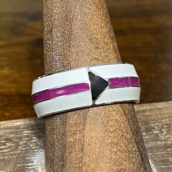 Demisexual Pride Stainless Steel Ring