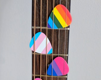 Set of 6 Pride guitar Picks