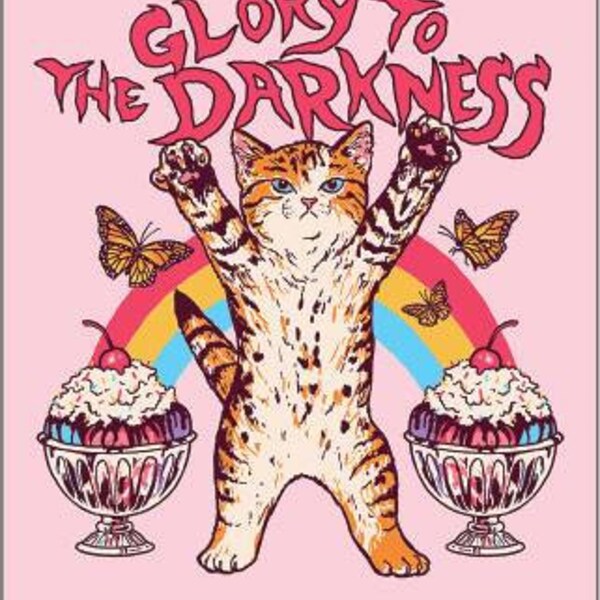 Glory to the darkness Cat Fridge Magnet