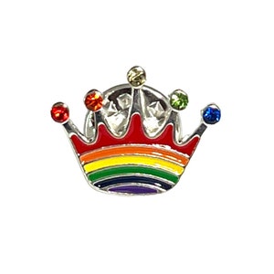 Rainbow Crown Pin