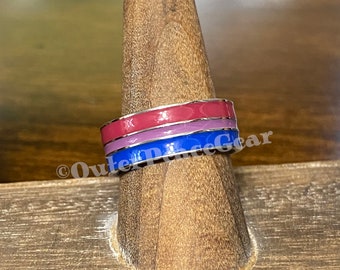 Bisexual Pride Stainless Steel Ring