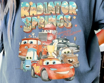 Radiator Springs Cars Shirt, Retro Disney Family Tee