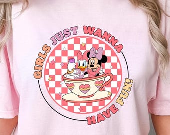 Minnie and Daisy Comfort Colors Tee, Disney Girls Trip Shirt