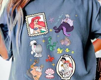 Comfort Colors Little Mermaid Ariel Tee, Disney Princess Shirt
