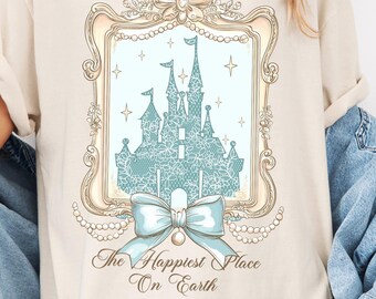 Comfort Colors Princess Castle Shirt, Happiest Place Tee