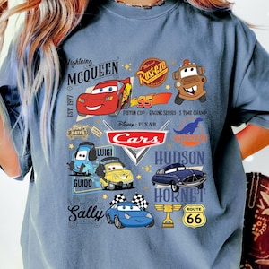 Comfort Colors Shirt, Disney Cars Shirt, Lightning McQueen Shirt, Family Shirt, Cars Movie shirt, Vacation Shirt, Matching Disney Shirt,