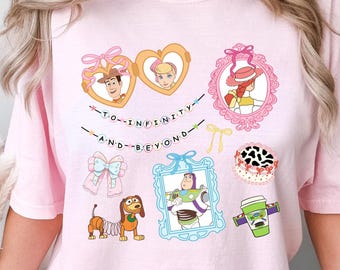 Comfort Colors Shirt, Disney Toy Story Land To Infinity and Beyond Shirt,Toy Story Shirt, Toy Story Characters Shirt, Disneyland Trip Shirt,