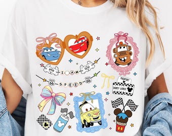 Comfort Colors Disney Cars Shirt, Lightning McQueen Family Tee