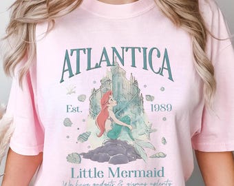 Comfort Colors Little Mermaid Atlantica Retro Shirt
