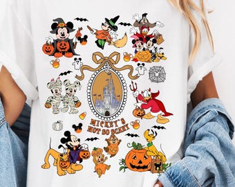 Camiseta de Mickey Mouse para la fiesta de Halloween 2025 con colores cómodos
