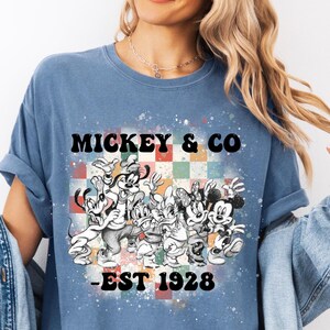 Comfort Colors Mickey Mouse & Co. Est 1928 Shirt, Disneyland Trip