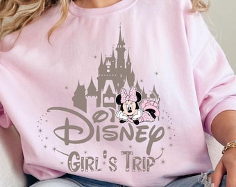 Disney Girls Trip Crewneck Sweatshirt, Matching Vacation Hoodie