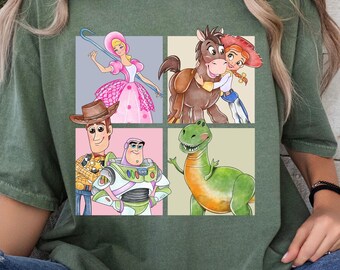 Comfort Colors Toy Story Characters Shirt, Disney Trip Tee