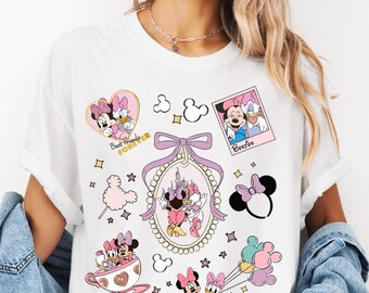 Comfort Colors Minnie and Daisy Shirt, Coquette Bows, Disney Trip Tee