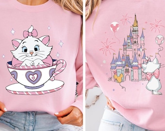 Disney Aristocats Marie Cat Sweatshirt, Mad Tea Party Tee
