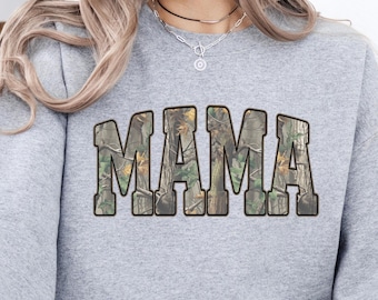 Camo Mama Sweatshirt, Camouflage Mom Hoodie, Mama Sweatshirt,Vintage Mam Hoodie,  Mothers Day Gift, Retro Mama Sweatshirt Mama Sweatshirt,