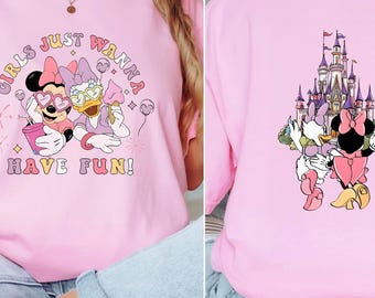 Minnie and Daisy Comfort Colors Tee, Disney Girls Trip Shirt