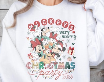Mickeys very Merry Christmas Party Sweatshirt,Mickey And Friends Christmas Sweatshirt,Disney Family Christmas Hoodie,Disney Christmas Hoodie