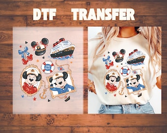 Disney Minnie  Cruise DTF Transfer,Disney Cruise Ready To Press, Disney Cruise dtf Disneyworld DTF Iron On Transfer,Disney Family DTF Print,