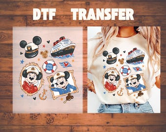 Disney Mickey Cruise DTF Transfer,Disney Cruise Ready To Press, Disney Cruise dtf Disneyworld DTF Iron On Transfer,Disney Family DTF Print,