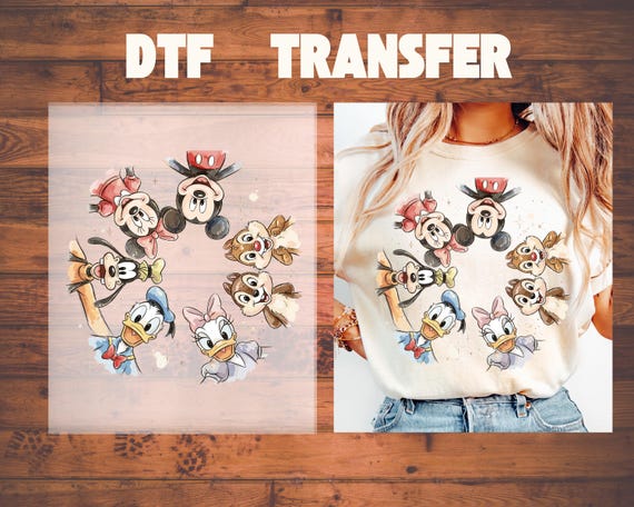 Mickey and Friends DTF Transfer, Disney Gift Dtf,Disneyworld Family Vacation,Dtf,Disney DTF,Ready to Press,Disney world  DTF,Disney Shirt