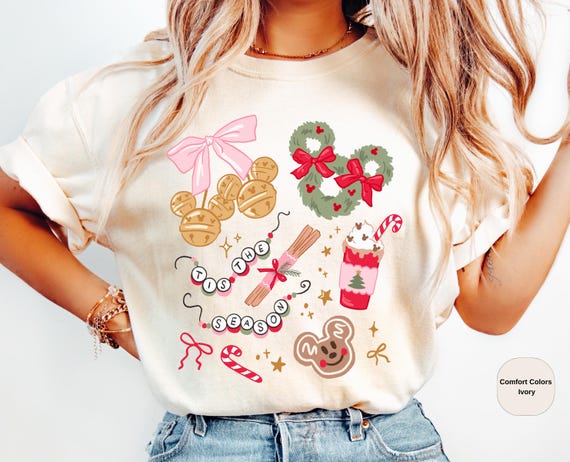 Comfort Colors Christmas Tıs The Season Shirt,Disney Mickey Friends Christmas Shirt,Disney Christmas Party Tee,Disney Shirt,Merry Christmas
