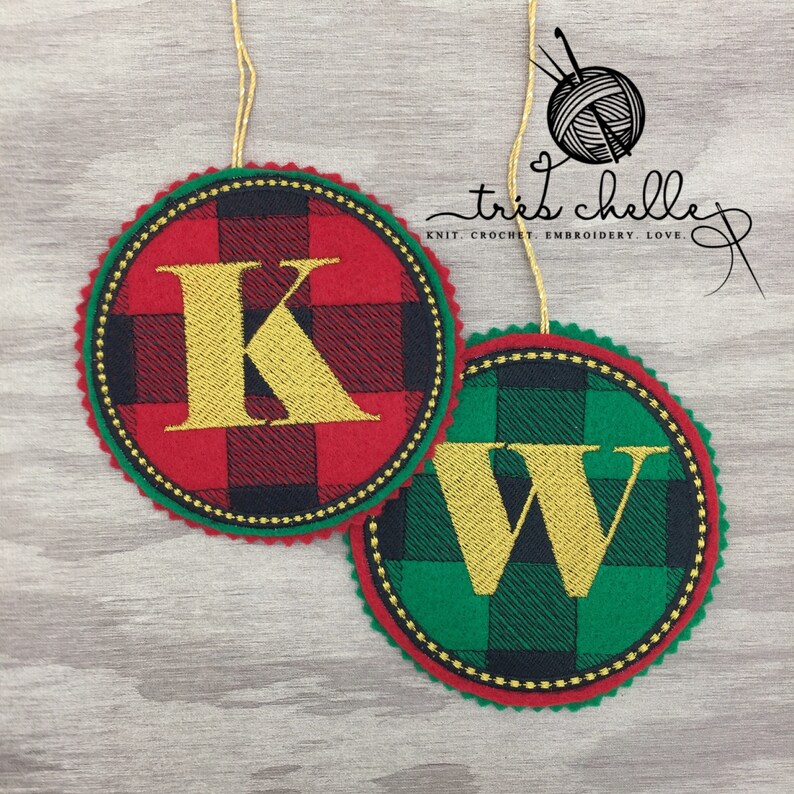 Buffalo Plaid Applique Alphabet Etsy