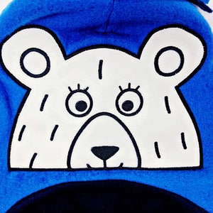 Bear Peeker Applique Design image 1