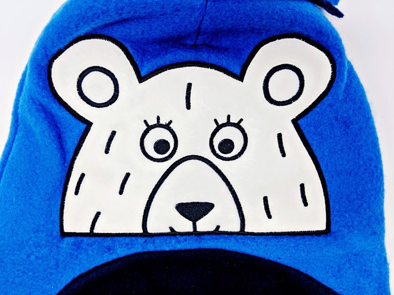 Bear Peeker Applique Design image 1