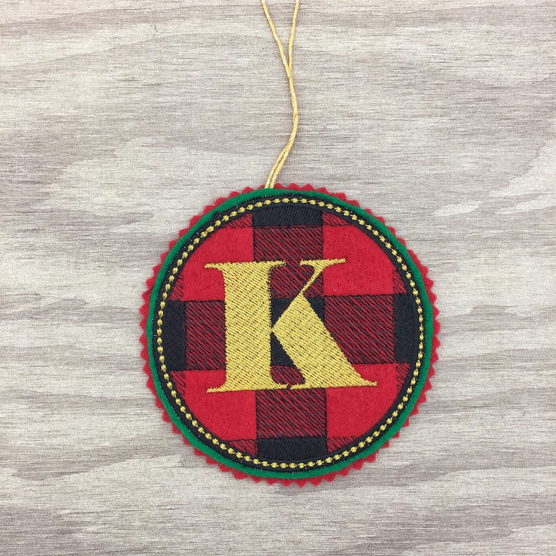 Buffalo Plaid Applique Alphabet Etsy