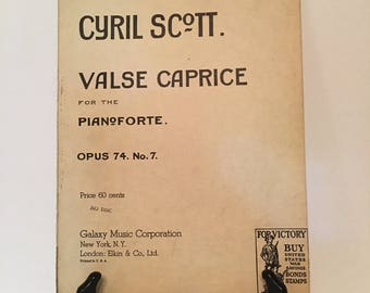 Valse Caprice for the PianoForte, Opus 74 No. 7 | 1911